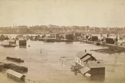View of Saint Paul from 1881 Flood
