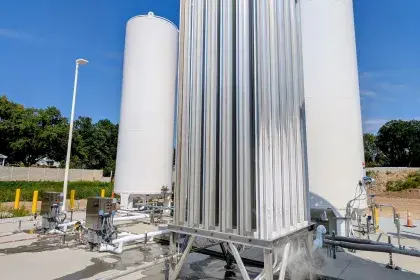 New outdoor CO2 tanks at McCarrons treatment plant