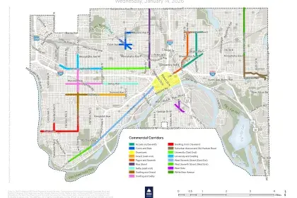 Map of 2026 Commercial Corridors