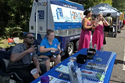 SPRWS Employees pose at Community Engagement Event