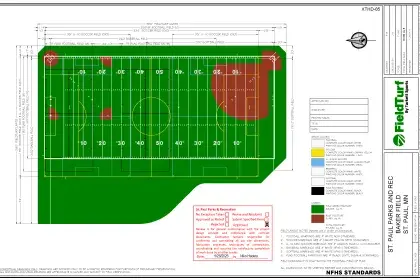 Baker Park Athletic Field map