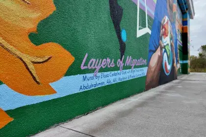Brewers Bluff Park Layers of Migration Mural