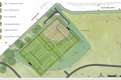Brewers Bluff Park Athletic Field Map